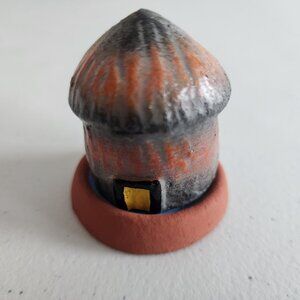 Hand Painted Clay Surprise Miniature from El Salvador Sexual Posture with Cover.